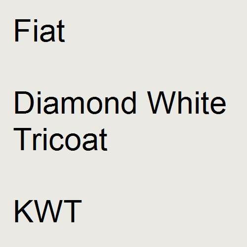 Fiat, Diamond White Tricoat, KWT.